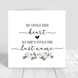 "Personalisierte Hochzeitstagkarte Mrs & Mrs | An Ihrem Hochzeitstag Feier Karte | Handgemachte Brautpaar Karte 0075