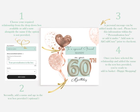 Biglietto Di Auguri Di Compleanno 1965 | 60° Compleanno | Giornale Di - Foto 3