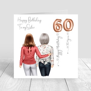 Personalisierte Geburtstagskarte für die beste Freundin der Frau, handgefertigt, für ihre Schwester, Bestie, Cousine, 18., 21., 25., 30., 35., 40., 50., 60. 758