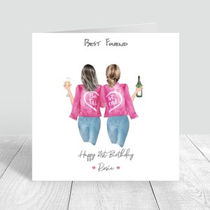 Carte d'anniversaire personnalisée pour femme / faite main et personnalisée pour soeur / tante / 18e 21e 25e 30e 40e 50e petite-fille fille nièce