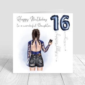 Personalisierte Geburtstagskarte für Teenager-Mädchen, alles Gute zum Geburtstag, handgemachte Karte, Schwester, beste Freundin, Tochter, Enkelin, Cousine, 12., 13., 14., 15., 16. 763
