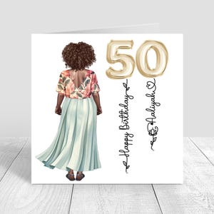 Personalised Girls Happy Birthday Card 18th 21st 25th 28th 30th 40th Card Handmade birthday Granddaughter daughter, Sister, Sage green 1637