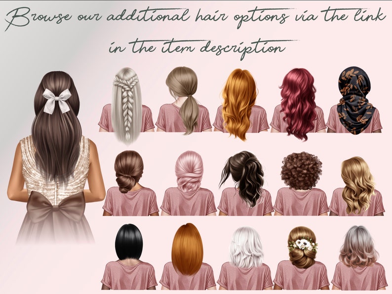 Carte de vœux faite main pour femme | Personnalisé | Félicitations, cadeaux de remise des diplômes PERSONNALISATION DES CHEVEUX image 8