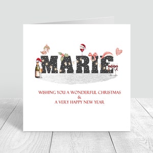 Name on christmas card