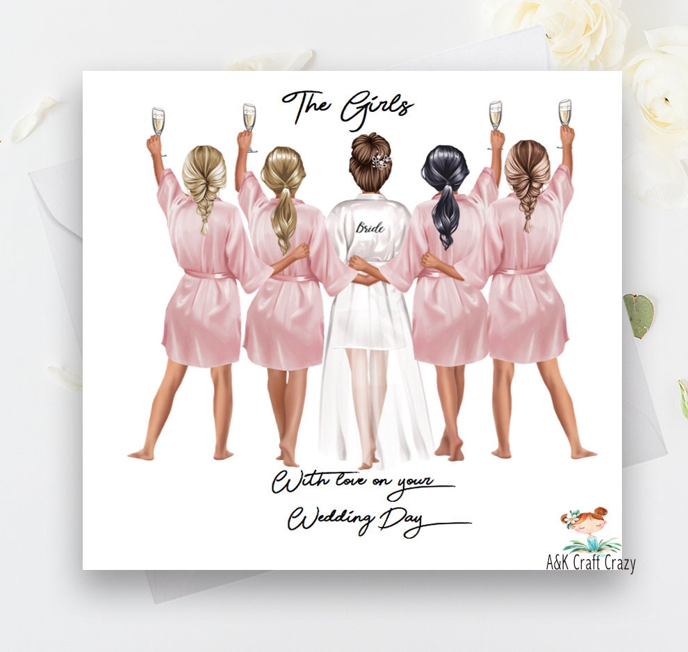 On Your Wedding Day Handmade Personalised Card  for Best Friend/ Sist…