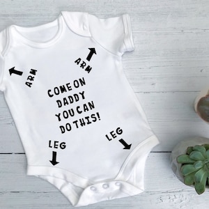 Funny Daddy you can do this Baby Vest bodysuit Humour new baby gift