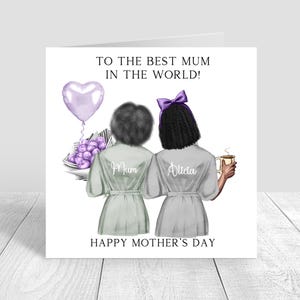 Happy Mother's Day Card Handmade & Personalised Mummy / Mom/ With love card Personalized Mothers day Gift, Best Mum Card, With Love, 1592