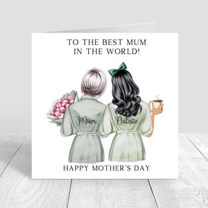 Happy Mother's Day Card Handmade & Personalised Mummy / Mom/ With love card Personalized Mothers day Gift, Best Mum Card, With Love, 1591