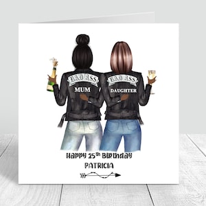 Feliz aniversário personalizado, melhor amigo, feito à mão, tia/cartão, irmã/prima, 18, 21, 25, 30, 35, 40, 50, 60, personalizado 140