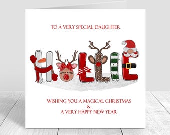 Old English Co. Biglietto di Natale divertente per fidanzato – Nacho Average Boyfriend – Simpatico regalo di Natale per lui – Biglietto natalizio colorato per familiari e amici | interno bianco