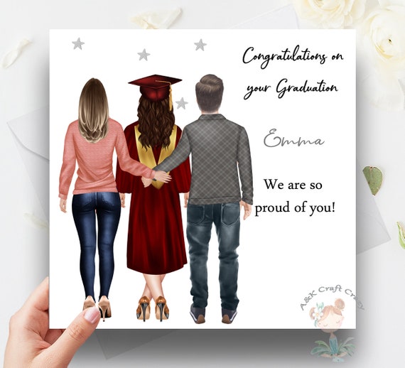 Graduation Daughter Handmade Card Personalised We Are So Etsy