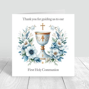 First Holy Communion Card, Girls Communion, Boys Communion Card Handmade, Greeting Card, Daughter Niece Sister Holy communion gifts 1099