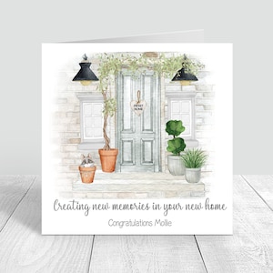 Tarjeta de nuevo hogar personalizada, Felicitaciones, Primer hogar, Feliz nuevo hogar, Nuevos propietarios de viviendas, Tarjeta de felicitación, Nuevo hogar, Nuevos recuerdos 1141