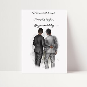Mr & Mr Mr & Mr Mr & Mr 2020 Paar Druck Wanddekoration Geschenk 004 - Partnerlook für Paare