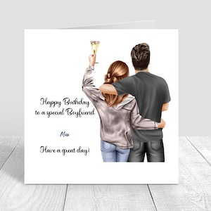 Carte d'anniversaire personnalisée hommes et femmes carte faite main frère/soeur/petit ami/partenaire/fiancé 30e 40e 50e carte d'anniversaire unique 287