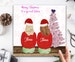 Merry Christmas & a Happy New Year Best Friend Christmas Card Personalised Xmas Jumpers Card for Bestie/ Sister/ Mum/ Auntie/ Cousin 