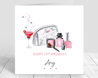 Handmade Personalised Birthday Card 15th 16th 17th 18th 19th 20th 21st 25th 30th 40th 50th Granddaughter Daughter Sister Mum Friend Boxed