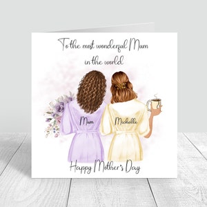 Carte joyeuse fête des mères faite main et personnalisée carte maman/maman/avec amour cadeau personnalisé fête des mères 915