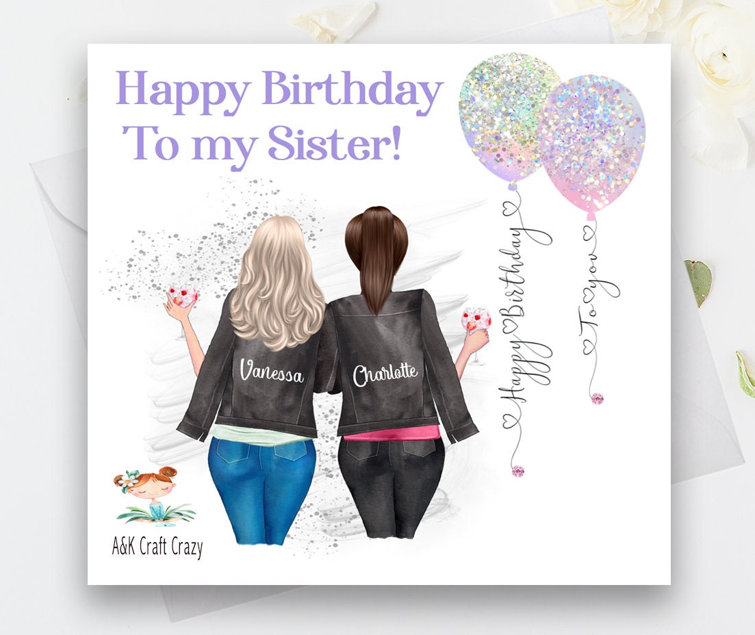 Handmade Personalised Birthday Card Granddaughter Daughter Sister Niece 