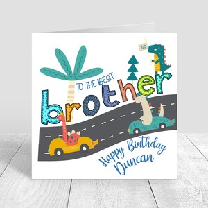 Carte de joyeux anniversaire frère Carte d'anniversaire personnalisée pour garçons 1er 2e 3e 5e 6e Cartes d'anniversaire pour garçons