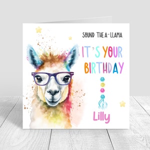Carte d'anniversaire personnalisée pour filles/femmes, Fille petite-fille nièce, Cartes de fantaisie 8ème 10ème 15ème 18ème 18ème