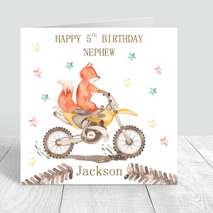 Jungen Geburtstagskarte Dirt Bike Jungen Karte Alles Gute zum Geburtstag Karte Grußkarte Fahrrad 4.5.6.8.10