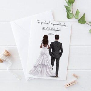 Personalised Wedding Day Card | Happy Wedding Day | Special Couple,  Large customisable wedding card | Congratulations Mr and Mrs,  1106