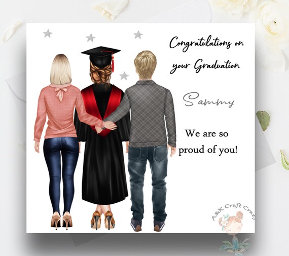 Graduation Daughter Handmade Card Personalised We Are So Etsy
