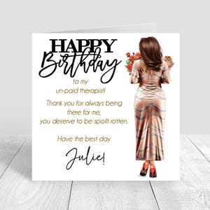 Cartão de feliz aniversário personalizado para mulheres, cartão de felicitações, cartões de aniversário para sua irmã melhor amiga laranja 25º 30º 35º 40º 50º 60º 1253