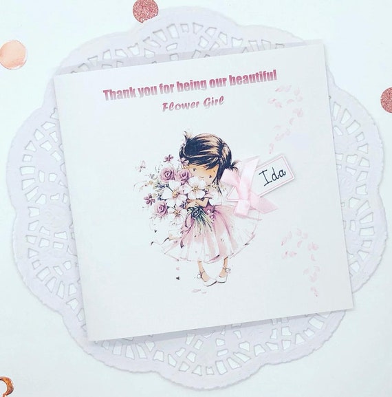 thank you for being our flower girl