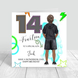 Biglietto personalizzato per 16° compleanno per ragazzi, Buon 16° compleanno, 16 adolescenti, 13°, 14°, 15° figlio, fidanzato, amico, nipote, nipote, fratello 604