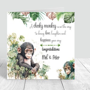 Parabéns personalizado esperando bebê menino cartão feito à mão personalizado é um menino presentes do bebê-cartões de maternidade bebê recém-nascido 370