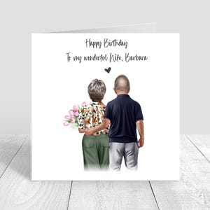 Personalised Birthday Card for Men & Women Handmade Card Husband,Partner, Sister, Boyfriend,Couple  40th 50th 60th 70th Birthday Card 1634
