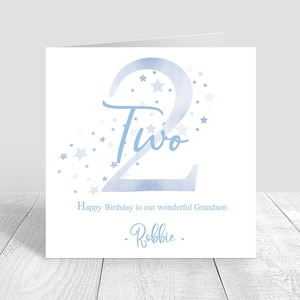 Carte d’anniversaire pour garçons en grand nombre faite à la main et personnalisée 1er 2e 3e 4e 5e fils/petit-fils/neveu/filleul/frère