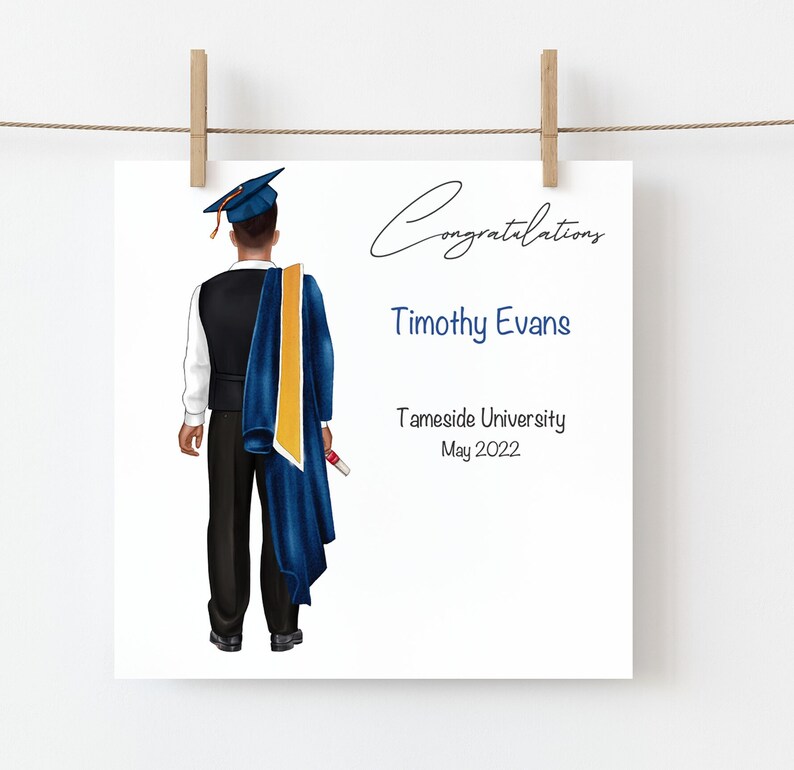 Mens Graduation Card| Congratulations| Well Done | Graduation Gifts ...