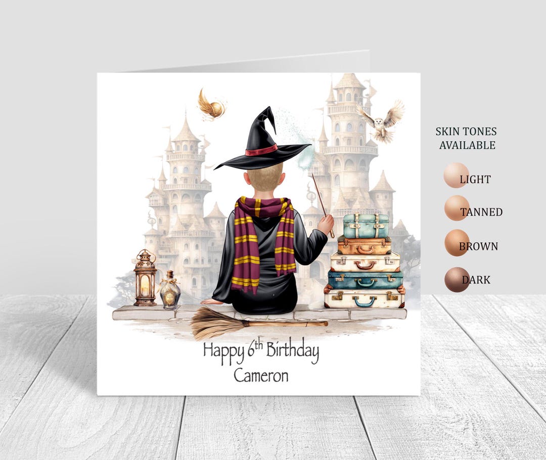 Mushroom Wizard Birthday Card - Party Mouse Studio - View #9