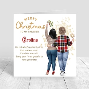 Personalised Christmas Card Boyfriend / Partner / Girlfriend / Christmas Gifts Xmas Present Husband Wife Handmade Christmas Card 677