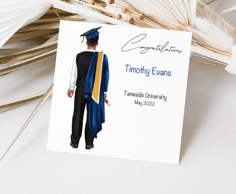 Mens Graduation Card| Congratulations| Well Done | Graduation Gifts ...