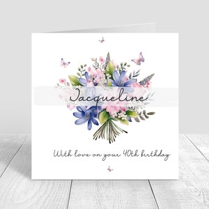 Cartão de aniversário feminino personalizado para sua filha, neta, sobrinha, melhor amiga, 18, 21, 30, 25, 40, 50, 60, 80, 830