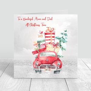 To a Wonderful Mum and Dad at Christmas Time Handgemachte Weihnachtskarte|Merry Christmas| Weihnachtsgeschenke| Mama Papa