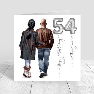 Personalised Birthday Card Men & Women Handmade Card Partner/ Boyfriend /Husband/ Fiancé/ Couple 21st 30th 40th 50th Card 1641