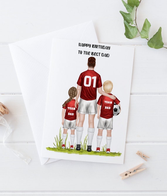 Huxters Biglietti da calcio per i fan dei lupi – Biglietto di auguri di buon compleanno per papà, marito, nonno, figlio – Biglietto di compleanno per