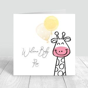 Neugeborenen Baby Girl Handmade & personalisierte Karte | Herzlichen Glückwunsch | Es ist ein Mädchen | Baby Geschenke | Baby Mädchen | Neue Eltern