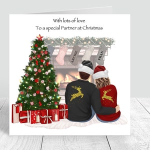 Personalised Christmas Card Boyfriend / Partner / Girlfriend / Christmas Gifts Xmas Present Husband Wife Handmade Christmas Card 307