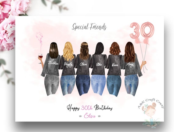Personalised Birthday Craft Gift Ideas for Women Ladies 18th 21st 30th 40th 50th 