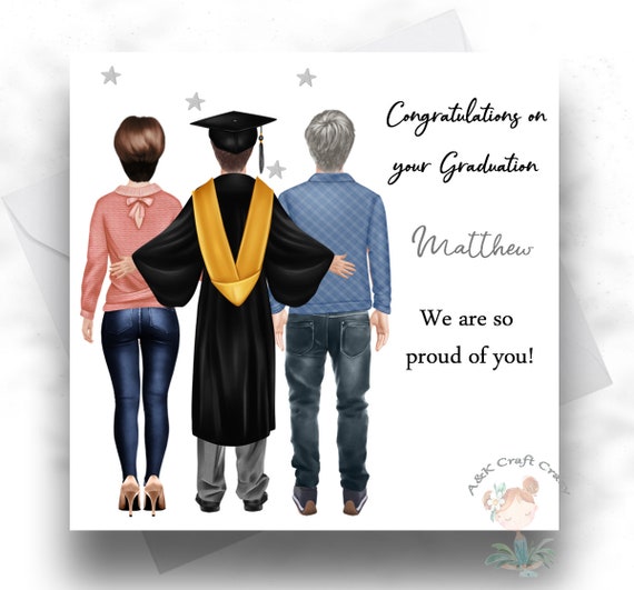 Graduation Son Handmade Card Personalised We Are So Proud Of Etsy Graduation Son Handmade Card Personalised We Are So Proud Of Etsy