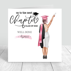 Carte de graduation faite main pour étudiante | Personnalisé | Félicitations, cadeaux de remise des diplômes PERSONNALISATION DES CHEVEUX Chapitre suivant 138