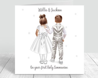 Personalised First Holy Communion Card for Girls and Boys Granddaughter Daughter Personalise Handmade Holy communion gifts 1st Communion 987