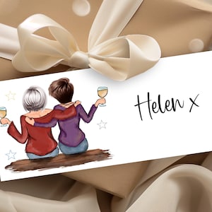 Carteira de presente para melhores amigas femininas, carteira de dinheiro personalizada, porta-voucher de cabelo personalizado, carteira de presente de agradecimento/dinheiro/presente para mulheres 06