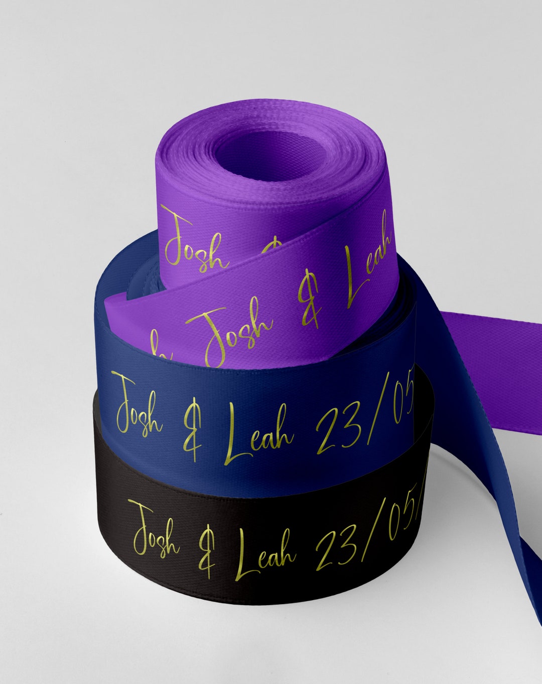 Wedding Day Custom Printed Ribbon Wedding Favours Gifts for Guest 10mm ...